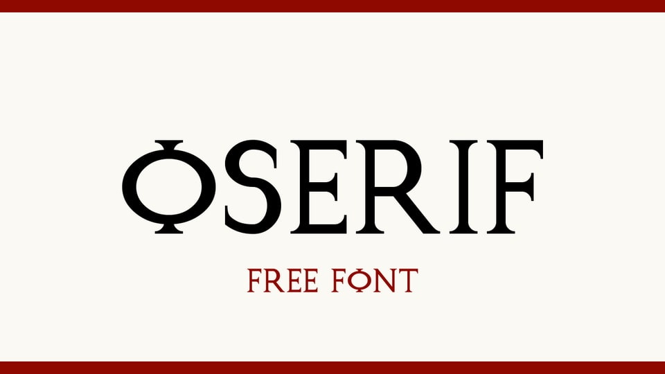 OSerif: A Timeless Serif Font Inspired by Roman Capitals