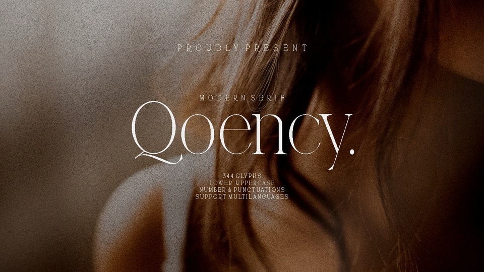 Qoency: A Modern Serif Font