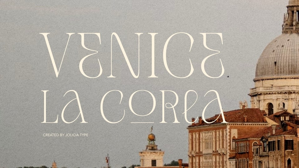 Venice La Corla: A Timeless Serif Font with Serene Elegance