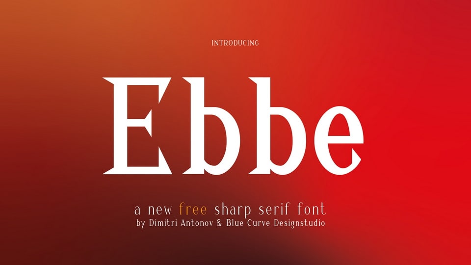 Ebbe Font: A Rough & Stylish Antiqua Typeface