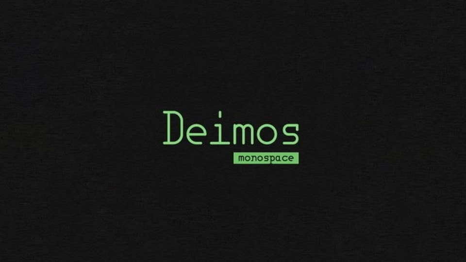 

Deimos: A Slab Serif Typeface Inspired by Old Computer Terminals and the Dark Corners of Space