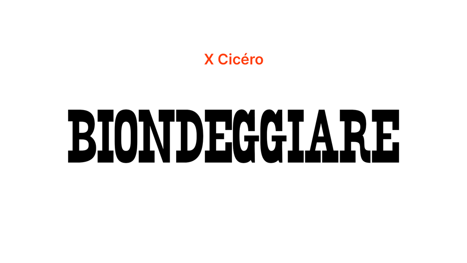 Biondeggiare: Unique Slab Serif Font Inspired by Incomplete Wood Type Set