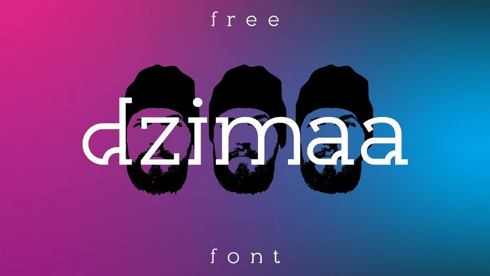 Dzimaa: A Contemporary Slab Serif Font With Ethnic Elements