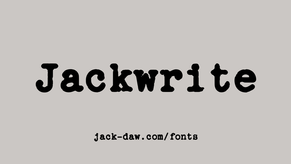 

Jackwrite: A Hyperrealistic, Multilingual Typewriter Font Inspired by Jack Daw's Portable Proportional Typewriter