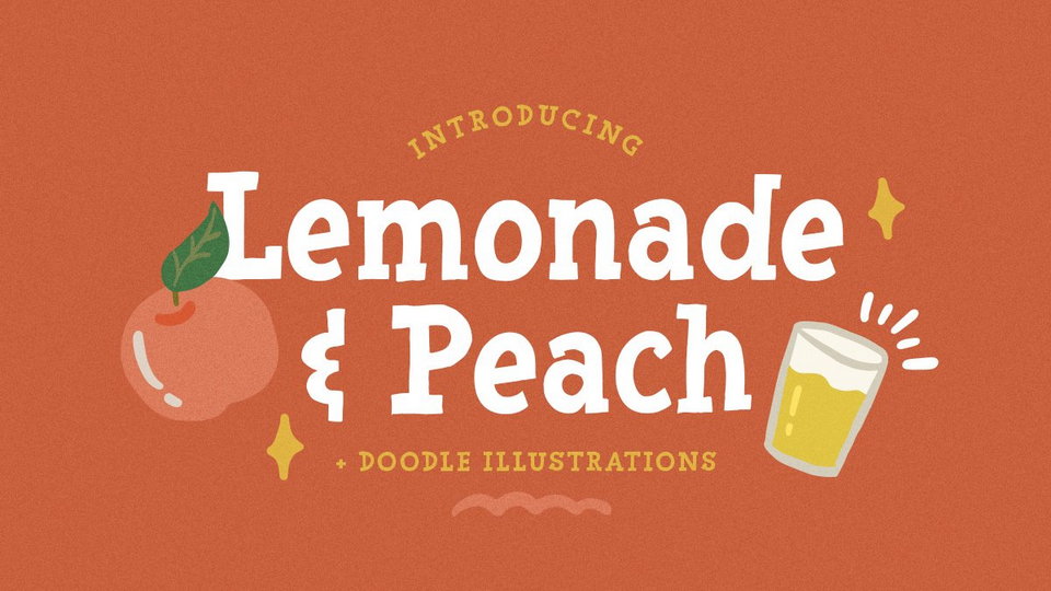 Lemonade & Peach Font: A Fun and Whimsical Choice for Your Designs