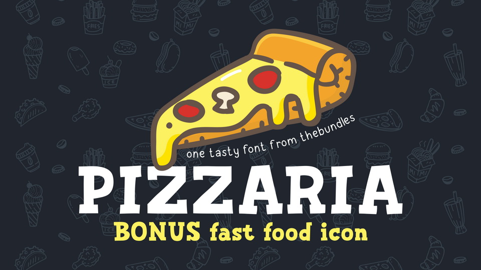 

Pizzaria: A Stylish and Versatile Slab Serif Font for Restaurant Menus, Posters and Flyers