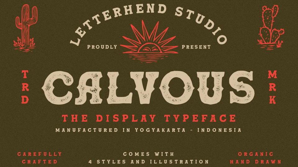 

Calvous: A Classic Western Slab Serif Typeface