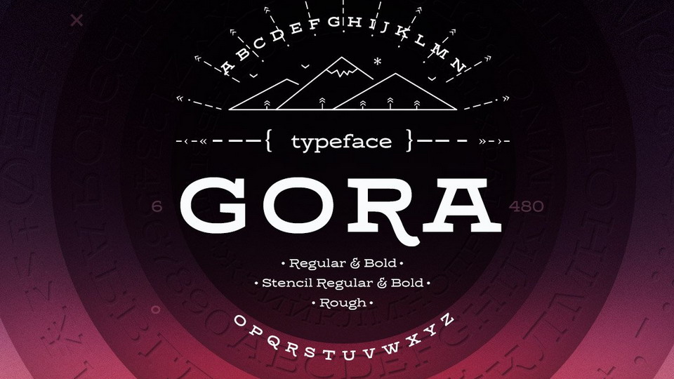 

Gora: An Exceptional Extended Slab Serif Font