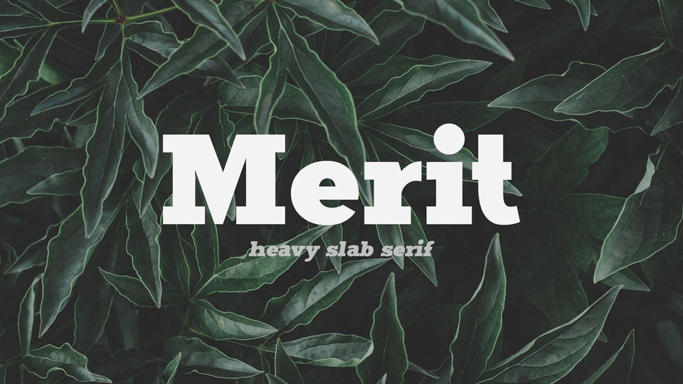 

Merit: A Heavy Slab Serif Font with Authority and Friendliness