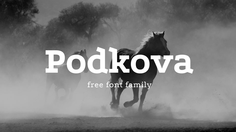 

Podkova: A Versatile, Modern Font with a Bold and Unique Look