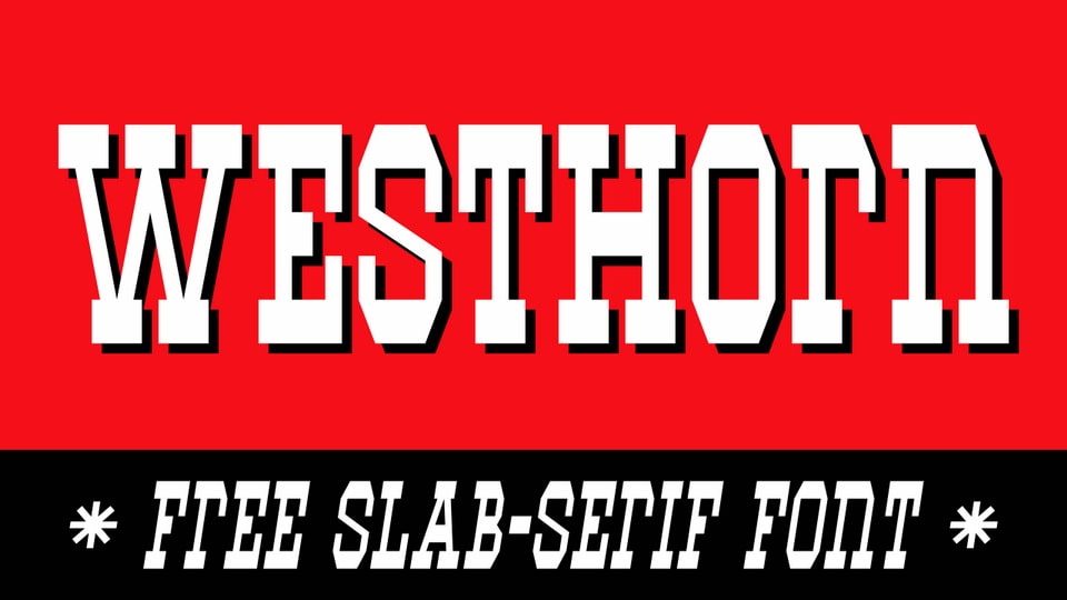 Westhorn: A Slab Serif Font Embodying the Spirit of the Wild West
